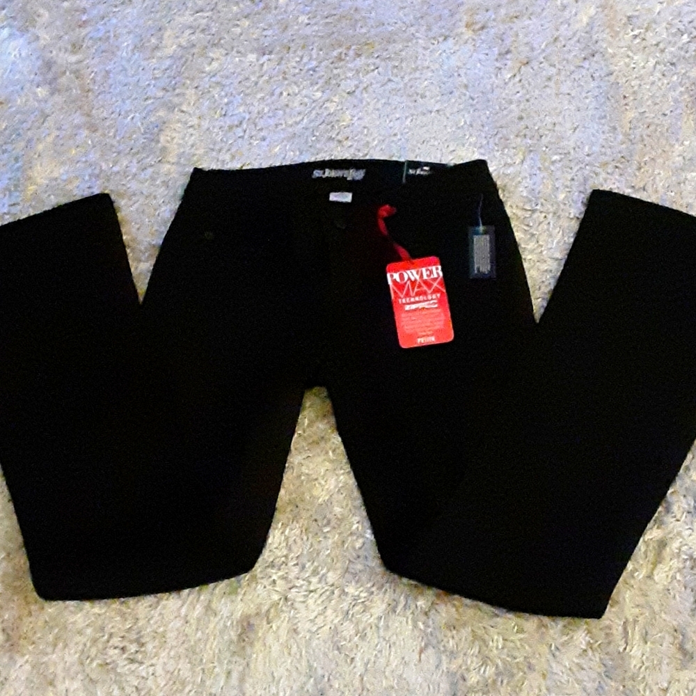 St. John's Bay black bootcut power max jeans classic fit 5 pocket size 10P NEW…